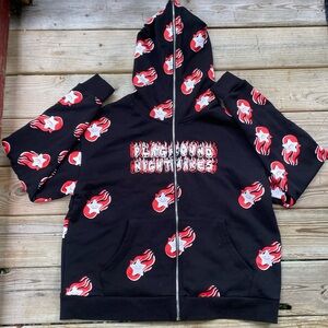 Red stary performance jacket